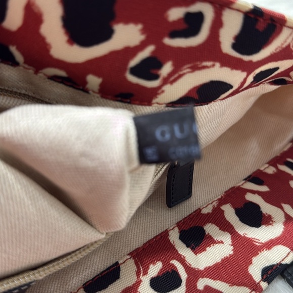 GUCCI Canvas Leopard Print Tote - Picture 16 of 16